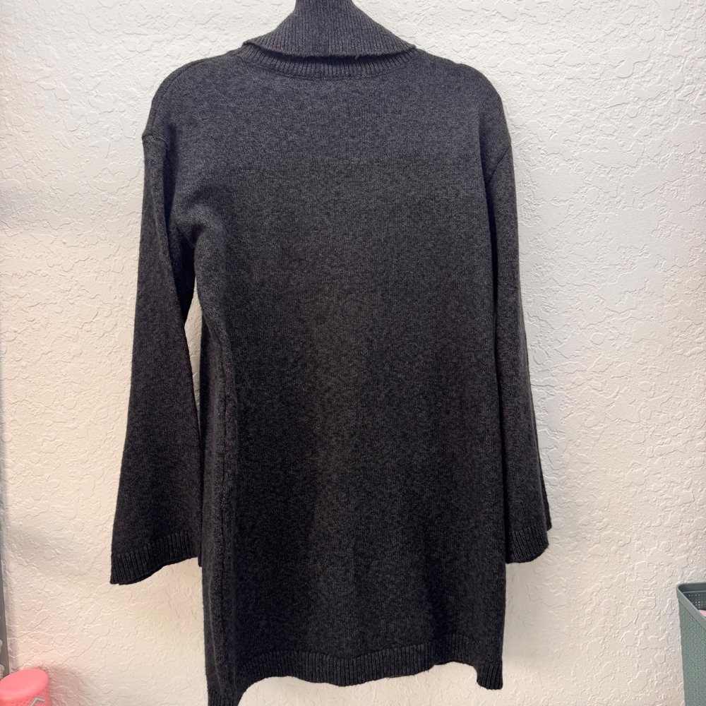 Sanctuary Charcoal Gray Turtleneck Sweater Dress Size M D0567-SW184 - Picture 6 of 7